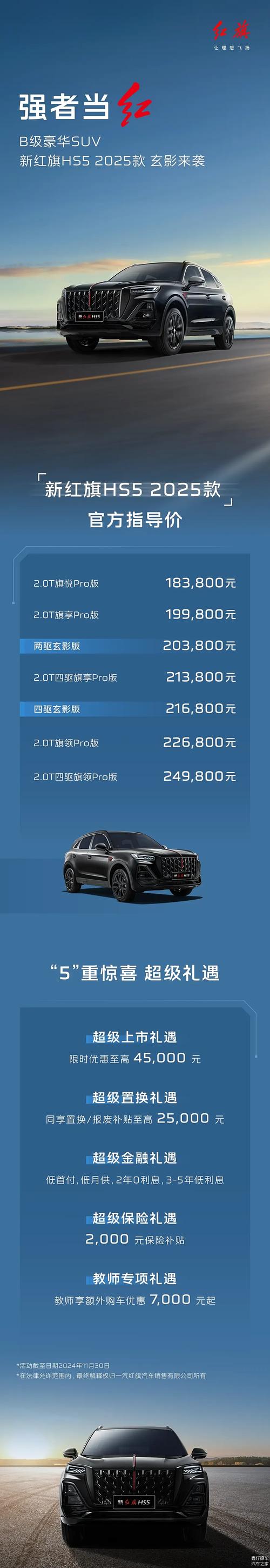红旗hs5改款什么时候上市？红旗hs5改款上市时间？  第3张