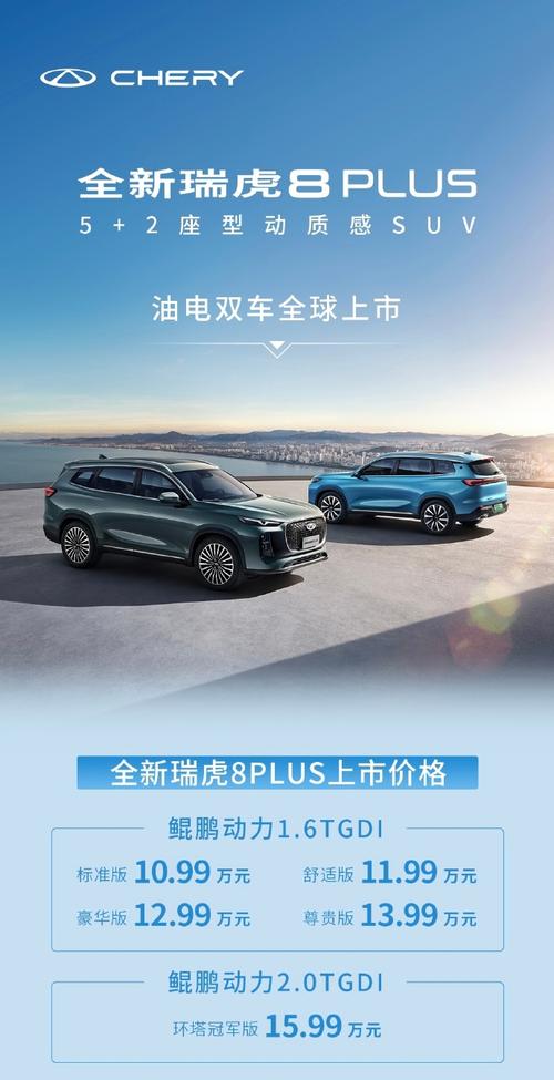 奇瑞suv车型7座瑞虎8费用，奇瑞suv车型7座瑞虎8费用及图片  第1张